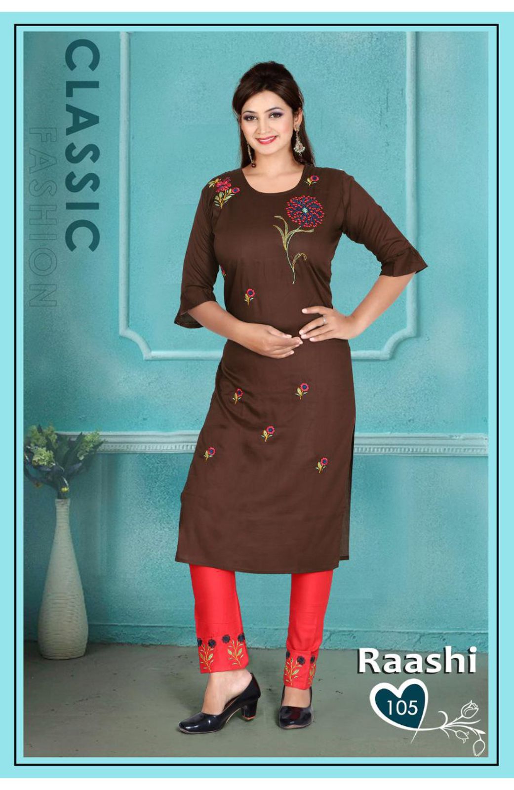 Beauty Queen Raashi Casual Wear Rayon Kurti With Bottom Latest Collection